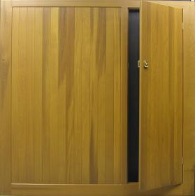 Photo of a Bakewell door with wicket pass door built into it. 